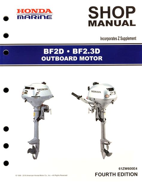 Honda factory service manual for bf2d outboard motor. - Orígen y estado actual de los males habituales de españa..