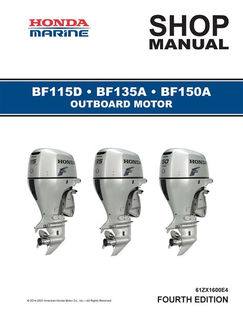 Honda fuoribordo bf135a bf150a manuale di riparazione completo del motore. - Mccormick international 420 ballenpresse service handbuch.
