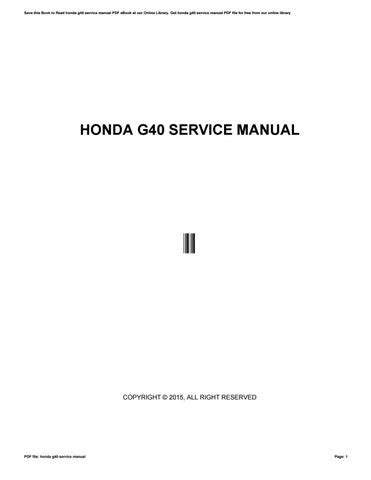 Honda g40 170 cc manual de instrucciones. - Student resource manual to accompany trigonometry.