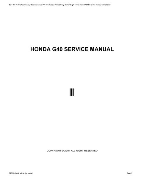 Honda g40 170 cc operation manual. - Mechanical measurements and metrology lab manual.