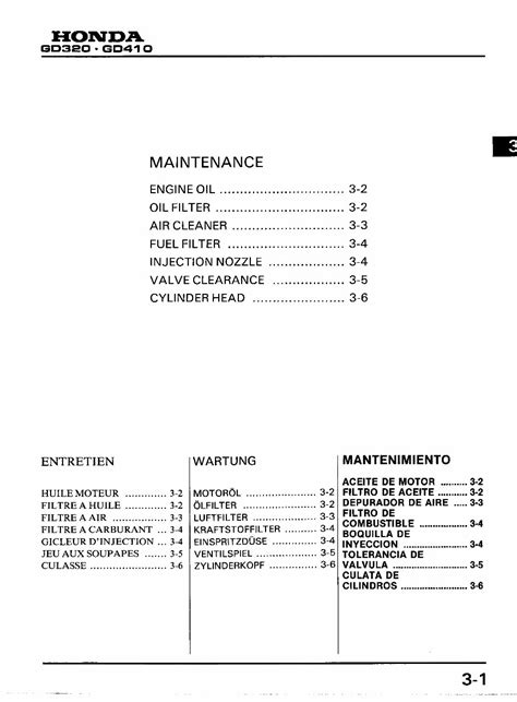 Honda gd320 horizontal shaft engine repair manual. - Grove crane parts manual at 745.