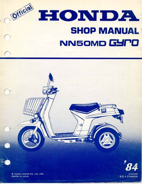 Honda gyro nn50 workshop repair manual all 1984 1986 models covered. - Kawasaki zxr750 zxr 750 1989 1996 repair service manual.