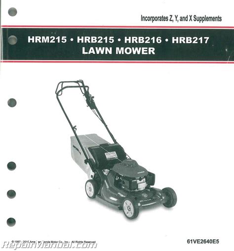 Honda hrm215 lawn mower repair manual. - 2000 jaguar s type repair manual download.mobi.