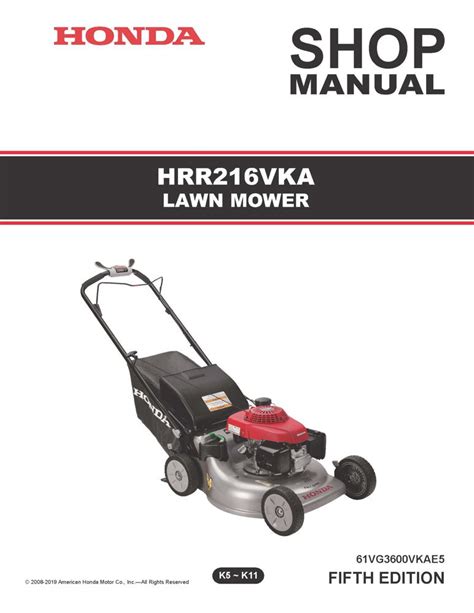 Honda hrr216 cortacésped manual de taller. - Manuale di servizio elettrico della taglierina polar emc 115.