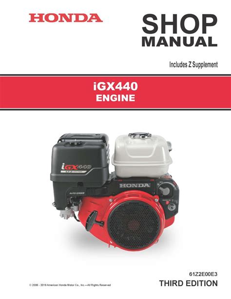 Honda igx440u engine service repair workshop manual. - Yamaha cs3c cs3b parts manual catalog download.