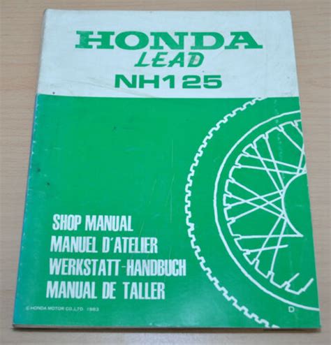 Honda lead nh 125 werkstatthandbuch kostenlos. - Hyosung gt 125 manual más alto.
