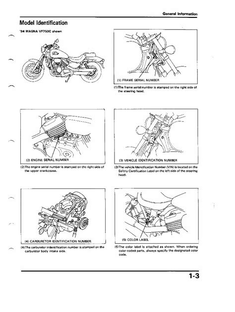 Honda magna vf750c vf750cd motorcycle service repair manual 1994 1995 1996 1997 1998 1999 2000 2001 2002 2003. - Manuale apriporta per garage artigiano 13953879.