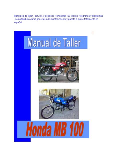 Honda mb 100 manual de servicio. - Bereiche verbaler und nonverbaler kommunikation im koreanischen und im deutschen.