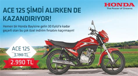 Honda motosiklet kampanya