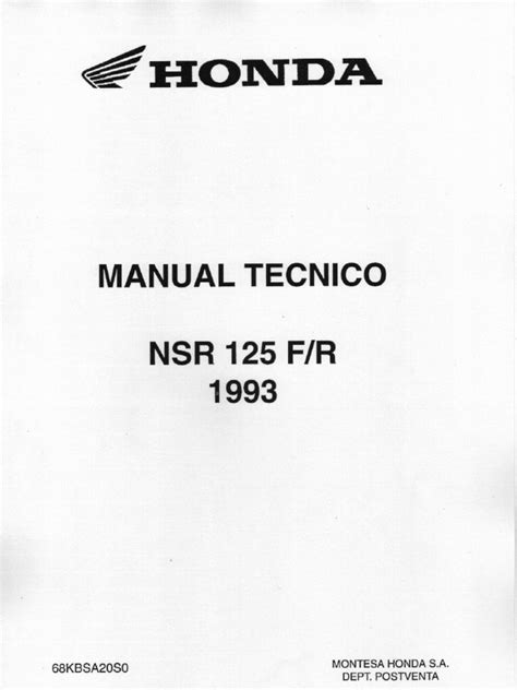 Honda nsr 125 r manual de taller. - Relatione della venvta e solenne entrata dell'eccellentissimo signor carlo.