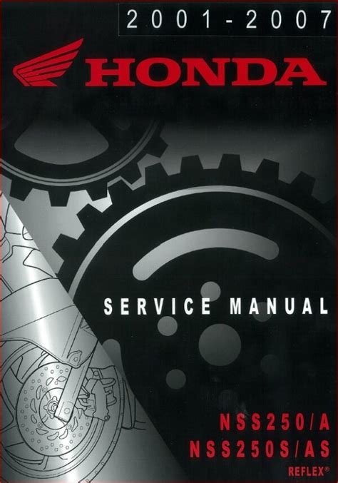 Honda nss250a nss250as reflex 2001 to 2007 repair manual. - La gota de sangre / the  drop of blood.