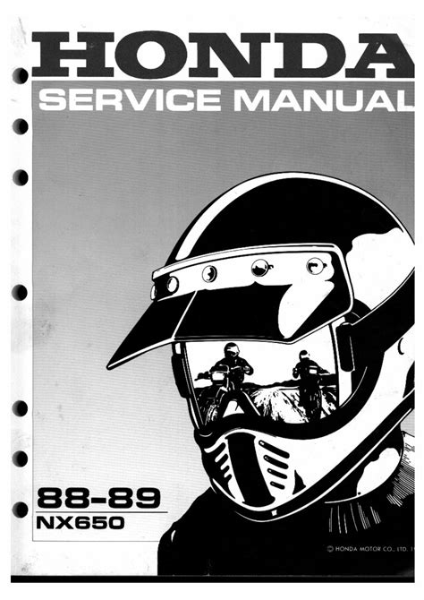 Honda nx650 dominator 1988 1989 workshop manual download. - Private duty policy manual for nc.