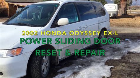 2007 Odyssey EX. Both my power sliding doors stopped working at the same time. One evening we had two working doors, and the next day we had zero. The doors start their movement, travel maybe 1/2", and then beep. Same behavior in both doors, whether opening or closing. The "Slide Door" warning light illuminates.