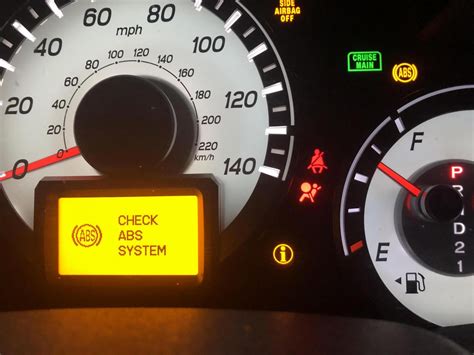 Honda pilot vsa and abs light on. .  ...