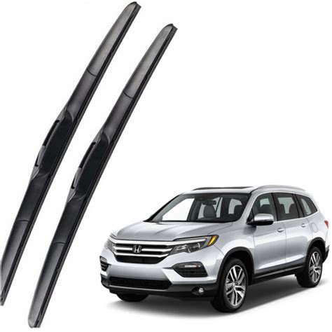 Honda pilot wiper blades. The 2016 Honda Pilot wiper blades you need come in a few sizes like 26-inch blades for the driver side, 24-inch blades for the passenger side, and 14 inches for the rear windshield. However, you can also run 24-inch wiper blades on the driver's side and 22-inch wiper blades on the passenger's side. If you need to replace the wiper blades for ... 