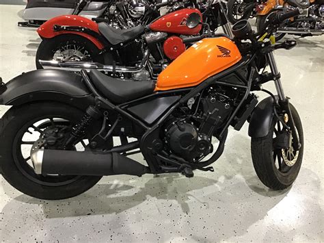 The Honda Rebel 500 was first introduced in Long Beach California in November 2016 before it started being sold in the spring of 2017. It is a cruiser style bike featuring a 471-cc engine and a 6-speed manual transmission, available with or without ABS. . 