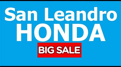 Honda san leandro. Specialties: We offer the Safest location and lots of customer parking. Our Honda Automotive Dealership is by far the clean dealership (sterilized every day). San Leandro Honda services and sells new and used cars to the San Leandro, Oakland, Hayward, Alameda, San Francisco Bay Area of California. Contact us for discounts and coupons! Save money at San Leandro Honda. Established in 1975. One ... 