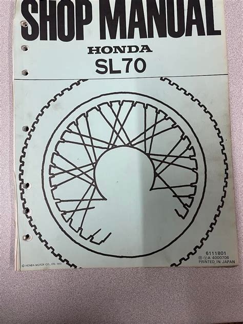 Honda sl70 service shop repair manual. - Chamberlain liftmaster professional 12 hp manual 41a5483.