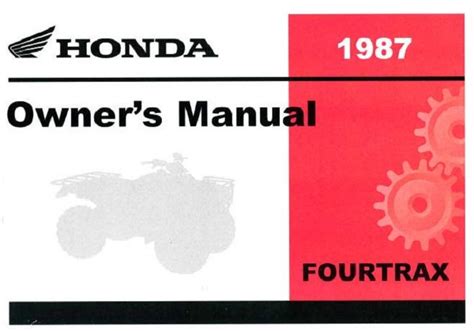 Honda trx200sx 1987 service repair manual. - Teacher edition spanish textbooks with answers.