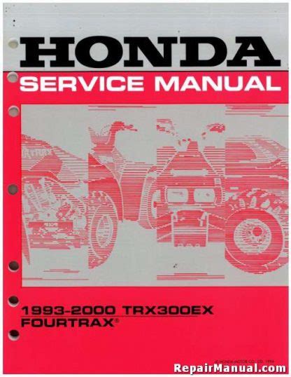 Honda trx300 ex 1993 2000 service repair manual. - Yah veh sabaoths spiritual warfare manual.