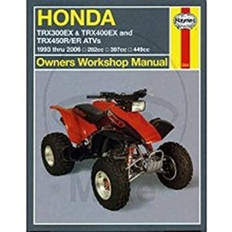 Honda trx300ex trx400ex trx450er atvs 1993 2006 haynes repair manuals. - 2004 acura tl sway bar link manual.