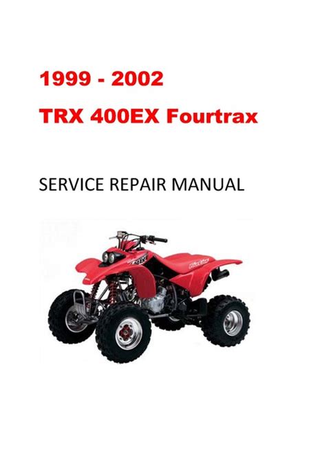 Honda trx400ex fourtrax service repair manual 1999 2002. - Energy from xcel energy student guide.