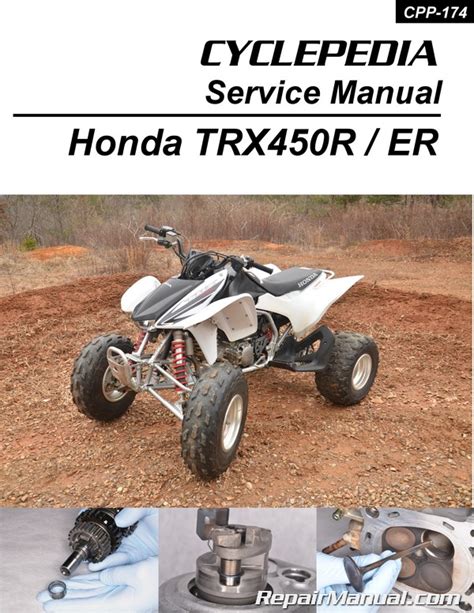 Honda trx450r atv service repair manual. - Analisis y control del rendimiento deportivo.
