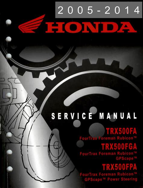 Honda trx500fa fourtrax foreman rubicon full service repair manual 2005 2012. - Eat pray love one womans search for everything across italy india and indonesia by elizabeth gilbert summary study guide.
