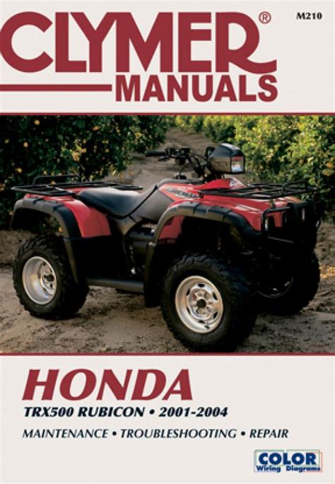 Honda trx500fa rubicon service repair manual 2001 2002 2003. - Uomini e le terre dell'abbazia san benedetto di vallalta.