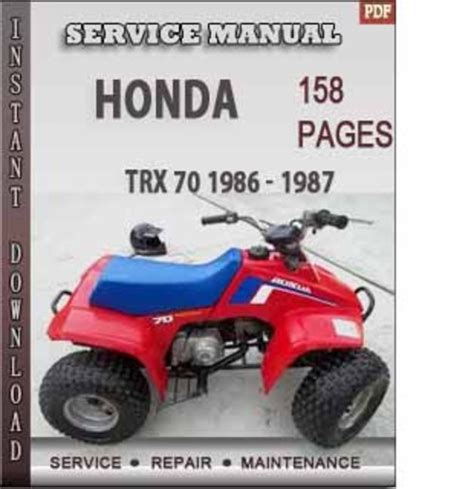 Honda trx70 1986 1987 factory repair manual. - General biology 2 manual practical 1.