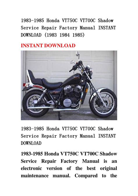 Honda vt700c vt750c schatten werkstatt reparaturanleitung download 1983 1985. - Your guide to abs and ebs.