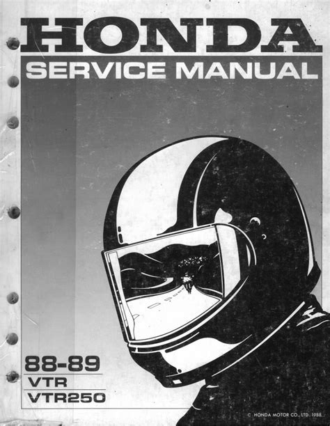 Honda vtr 250 interceptor 1988 1989 service manual. - Contabilidad para direccion coleccion manuales iese.