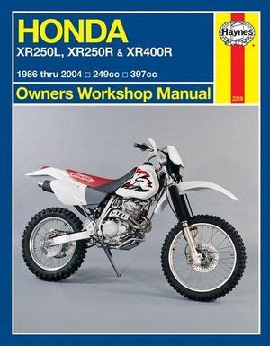 Honda xr250l xr250r xr400r 1986 thru 2004 249cc 397xx owners workshop manual paperback december 1 2014. - Bosch dishwasher repair and service manual.