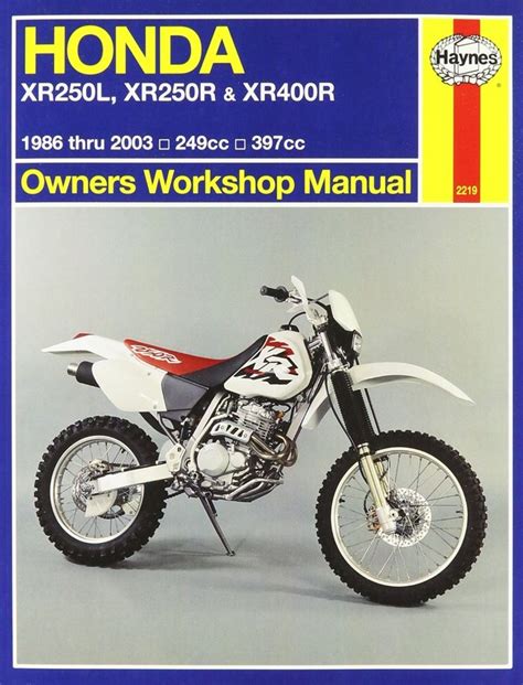 Honda xr250l xr250r xr400r86 03 owners workshop manual. - Seat leon workshop manual wheel bearing.