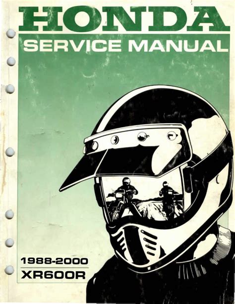 Honda xr600r service manual repair 1988 2000 xr600. - Singer sewing machine repair manuals 5430c.