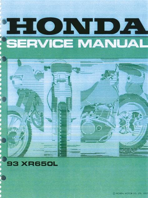 Honda xr650l service repair workshop manual 1993 2009. - Toyota carretilla elevadora manual modelo 7fgcu25.