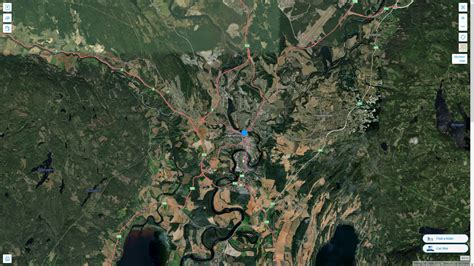 Honefoss satellite map - online map of Honefoss, Norway