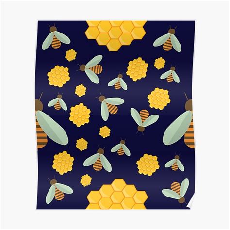 Honey Bee Posters for Sale Redbubble