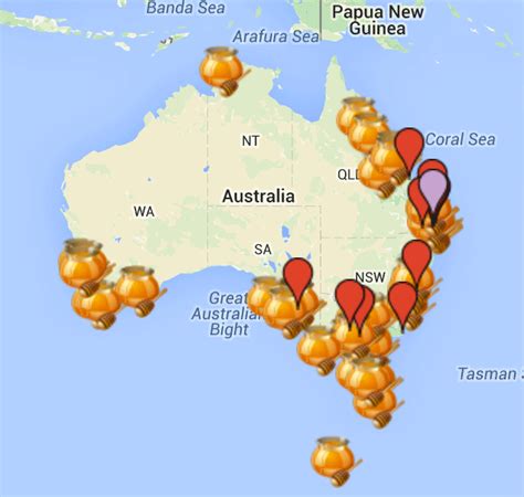 Honey Map - Bee the Cure – Save the Bees Australia