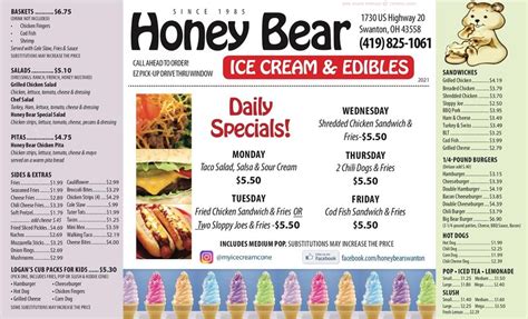 Honey bear swanton. Honey Bear Ice Cream, Swanton, Ohio. 2,301 likes · 10 talking about this · 576 were here. Honey Bear Ice Cream in Swanton Ohio 