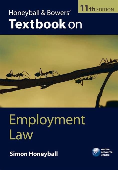 Honeyball And Bowers Textbook On Employment Law Pdf Pdf