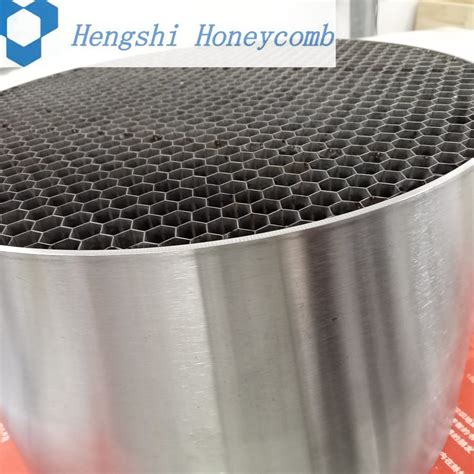 Honeycomb airflow straightener.  Fits inside a 4.  Unfavorable intake ...