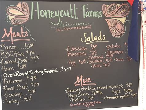 Honeycutt farms menu. Honeycutt Farms. Review. Save. Share. 56 reviews #9 of 131 Restaurants in Murrieta $$ - $$$ American Cafe Vegetarian Friendly. 40477 Murrieta Hot Springs Rd, Murrieta, CA 92563-6426 +1 951-698-0098 Website. Closed now : See all hours. 