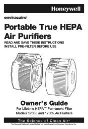 Honeywell 17005 quietcare hepa air purifier manual. - Health pe final exam study guide answers.