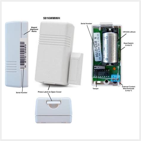 Honeywell 5816 Wireless Door Sensor and Window Sensor Alarm Grid
