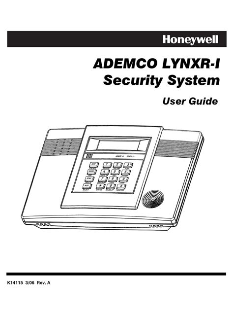 Honeywell ademco lynxr 1 installation manual. - Guías de estudio de ged imprimibles gratis.