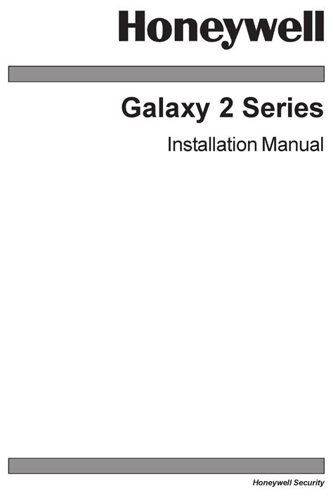 Honeywell galaxy 2 series instaltion manual. - Tres cosas hay en la vida.