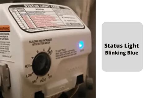 When your Rheem water heater’s blue light flashes, it either indicates that the heater is functioning normally, that the pressure switch is faulty, or that there is a leakage from the heater. Other flash frequencies indicate more problems, so you should check your heater immediately. Source: Rheem water heater flashing code blue 6,3 or 3,6.. 