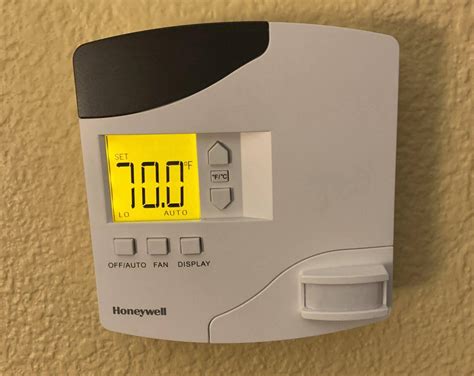 Honeywell hotel thermostat override motion sensor.  The problem is that th...