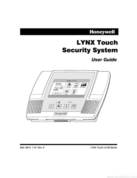 Honeywell lynx touch 5100 user manual. - Sony st 636 sintonizzatore manuale di servizio.